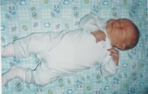 Three-day-old baby boy with birth weight of ten pounds